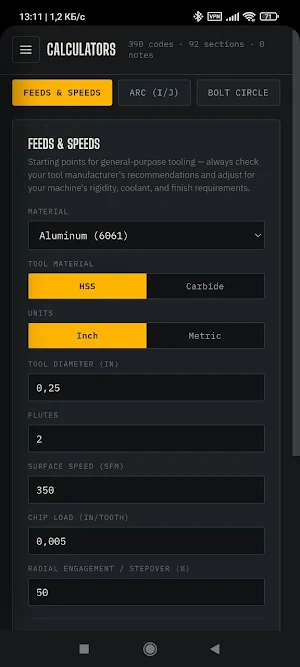 CNC Codes Screenshot 0