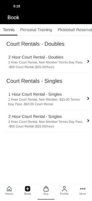Gravity Fitness and Tennis Screenshot 1