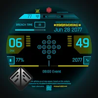 Cyberpunk Neon Watch Face