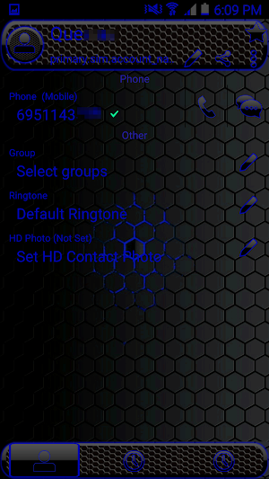 Theme Space Blue RocketDial Screenshot 2
