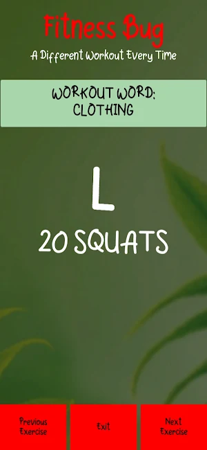 Lose Weight: FITNESS BUG. Free Screenshot 1