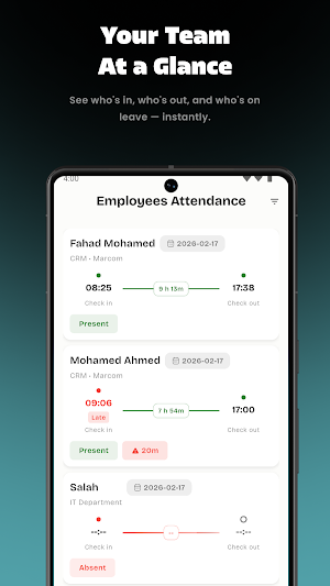 Marcom Attend Screenshot 1