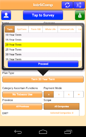 InteliComp life & term quotes Screenshot 1