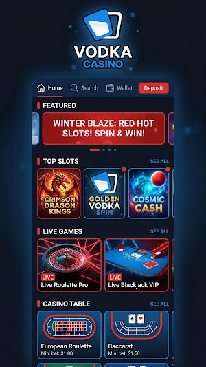 Vodka Casino Screenshot 0