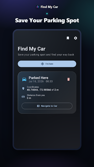 Find My Car – Where I Parked Screenshot 1