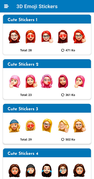 3D Emoji Stickers - WASticker Screenshot 0