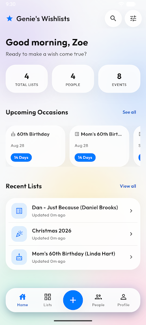 Genie's Wishlists Screenshot 0