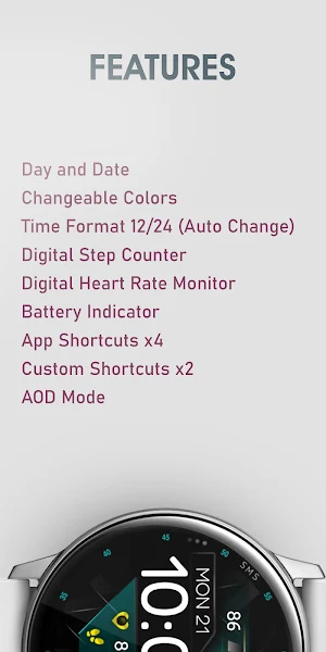 Dream 110 - Digital Watch Face Screenshot 3