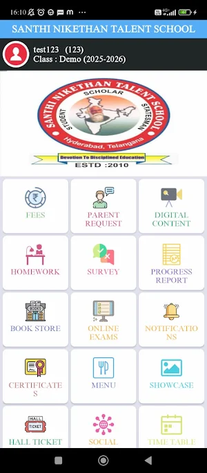 Santhi Niketan Talent School Screenshot 1
