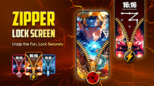 Zipper Lock Screen & 4K Screenshot 0