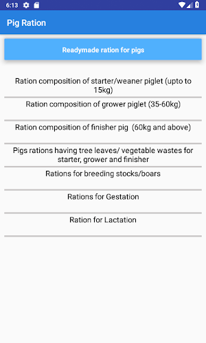 IVRI-Pig Ration(शूकर राशन)App Screenshot 3