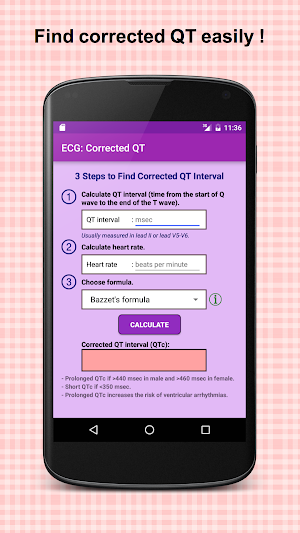 Electrocardiogram (ECG) Rhythm App: Corrected QT Screenshot 0