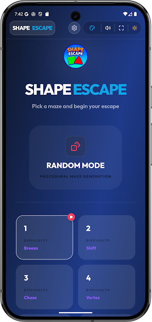 Shape Escape Maze Offline Play Screenshot 1