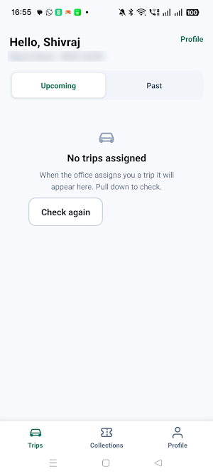 Aru Cabs Driver App Screenshot 3