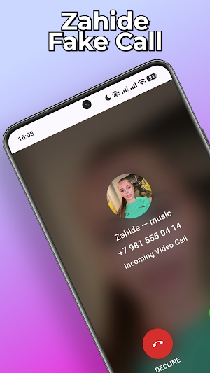 Zahide Fake Video Call & Chat Screenshot 0