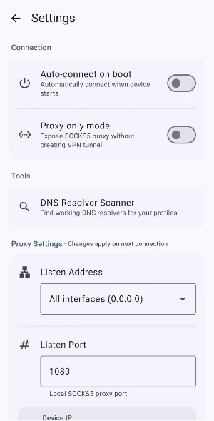 SlipTunnelVPN Screenshot 2
