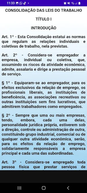 CLT - Leis do Trabalho 2022 Screenshot 2