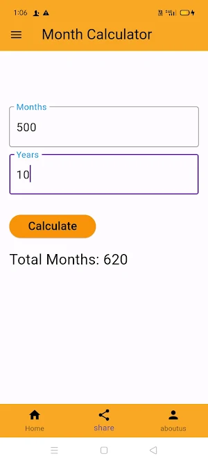 Month Calculator Screenshot 3