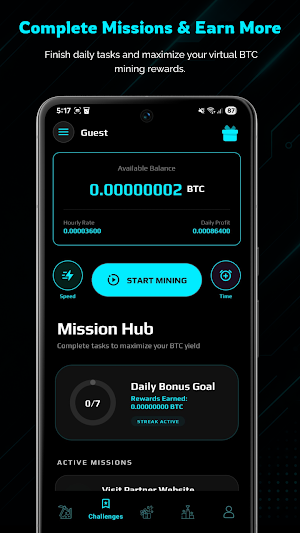 Giga Mining: Bitcoin Cloud Screenshot 1