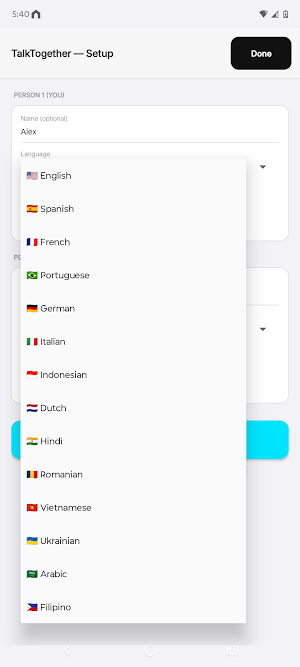TalkTogether: Voice Translator Screenshot 1