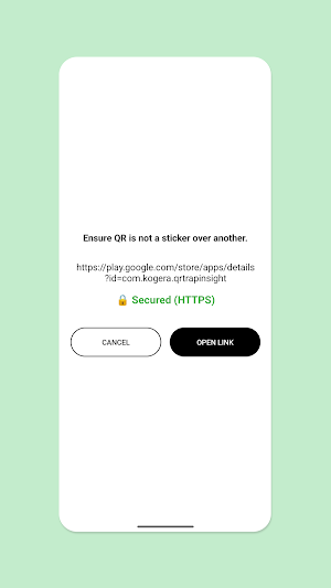 QR Reader SSL Check Mode Screenshot 3
