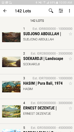MASTERPIECE Auction Screenshot 1