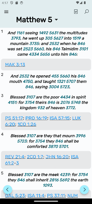 Hebraic KJV with Lexicon Screenshot 0