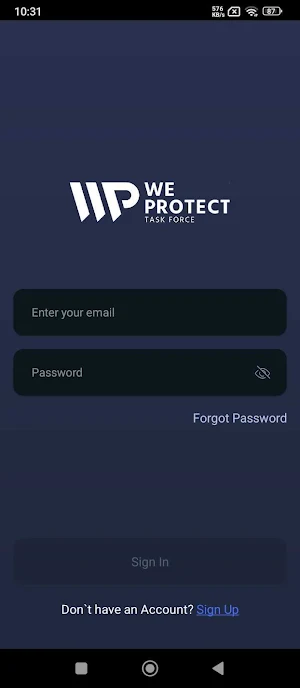 WeProtect-you.com Officers App Screenshot 0