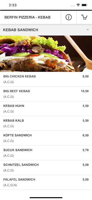 BERFIN PIZZERIA - KEBAB Screenshot 3