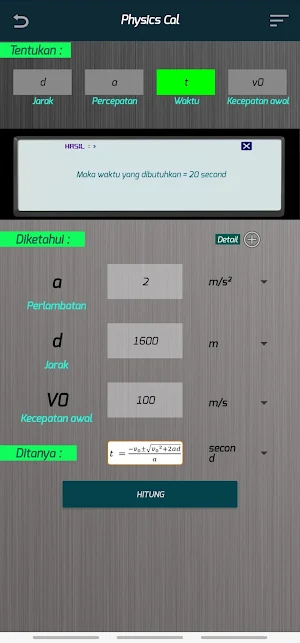 Physics Cal Screenshot 3