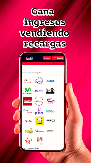 Reccel PRO Recargas en México Screenshot 0