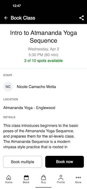 Atmananda Yoga International Screenshot 2