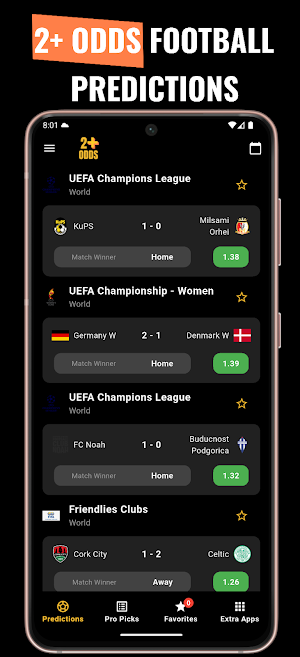 2+ Odds Predictions Screenshot 0
