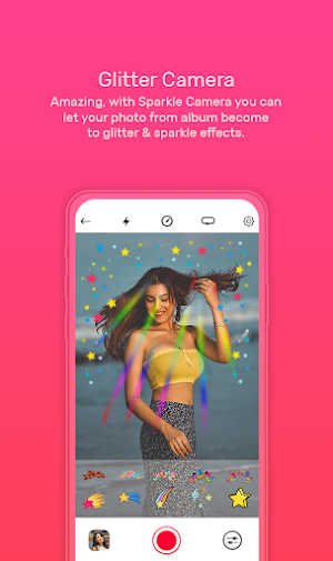 Glitter Camera-Photo Glitter Sparkle Light effect Screenshot 3