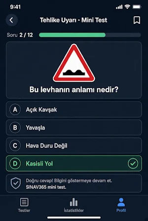 Sınav365: Ehliyet Sınavı Screenshot 2