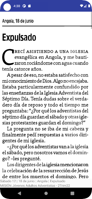 MISIÓN Adultos Adventistas Screenshot 3
