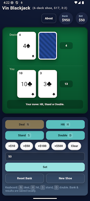 Vin Blackjack Screenshot 1