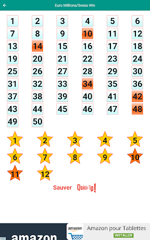 Swiss Lotto 3 (Switzerland Lotery/Euromillion) Screenshot 1