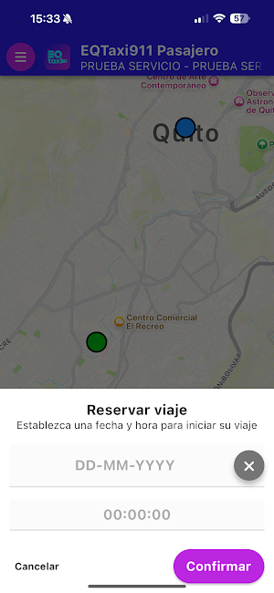 EQTaxi911 Pasajero Screenshot 2