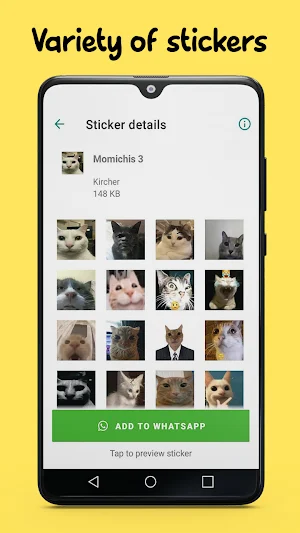 Random Cats Stickers WA Screenshot 1