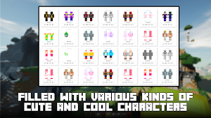 MCPE Skin World for Minecraft Screenshot 1