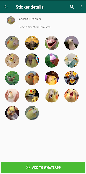 Animal Stickers for WhatsApp (WAStickerApps) Screenshot 1