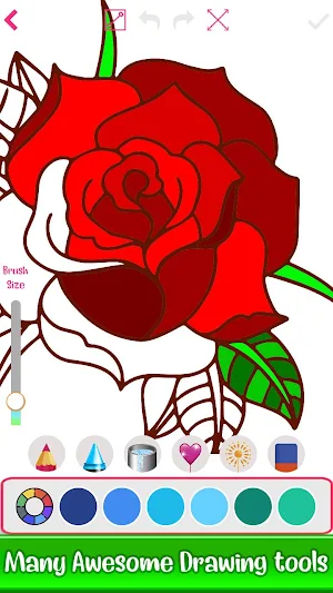 Learn to Draw Flowers: Draw, Glitter & Color Book Screenshot 3