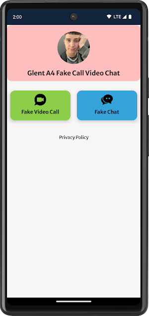 Glent A4 Fake Call Video Chat Screenshot 1