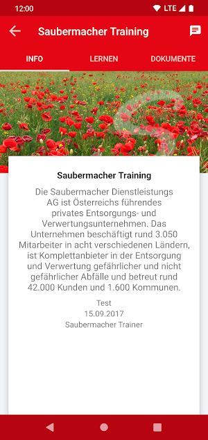 Saubermacher Academy App Screenshot 1