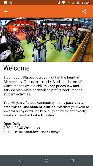 Bloomsbury Fitness Screenshot 3