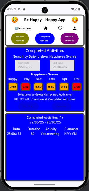 Be Happy - The Happiness App Screenshot 2