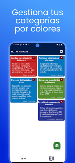 Notas: Lista de tareas y notas Screenshot 3