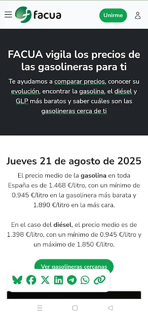 Busca la gasolina más barata Screenshot 0
