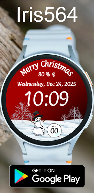 Iris564 Christmas Watch Face Screenshot 3